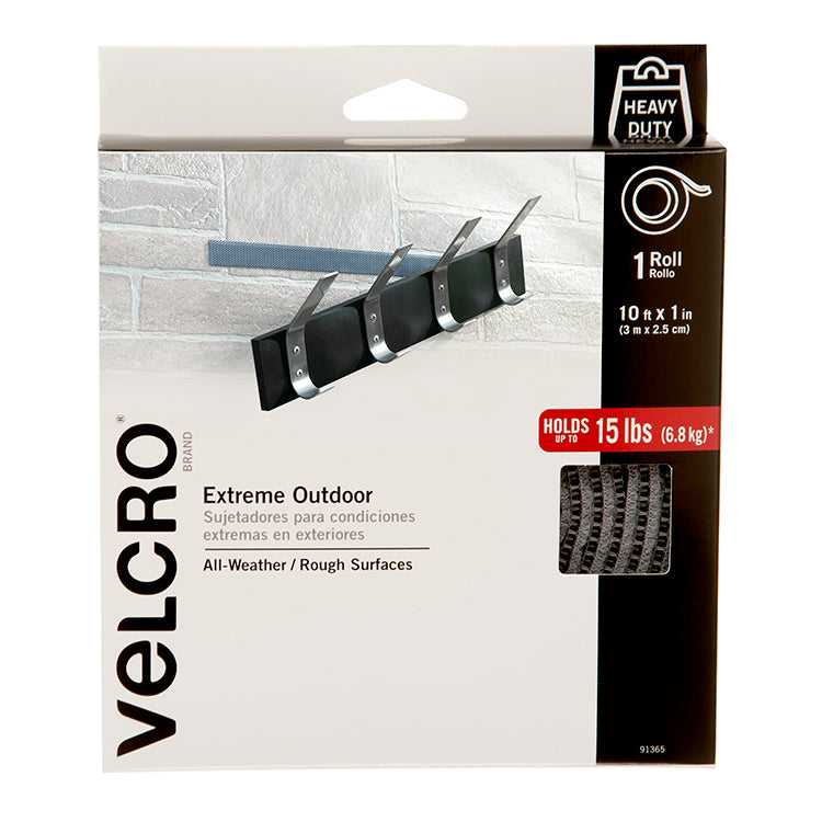 Velcro Brand Sleek and Thin Stick on 6in x 4in Tape, Black